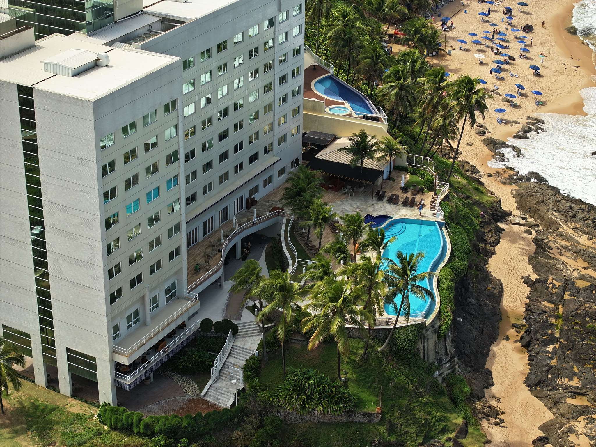 Ocean view from a hotel in Salvador, Bahia